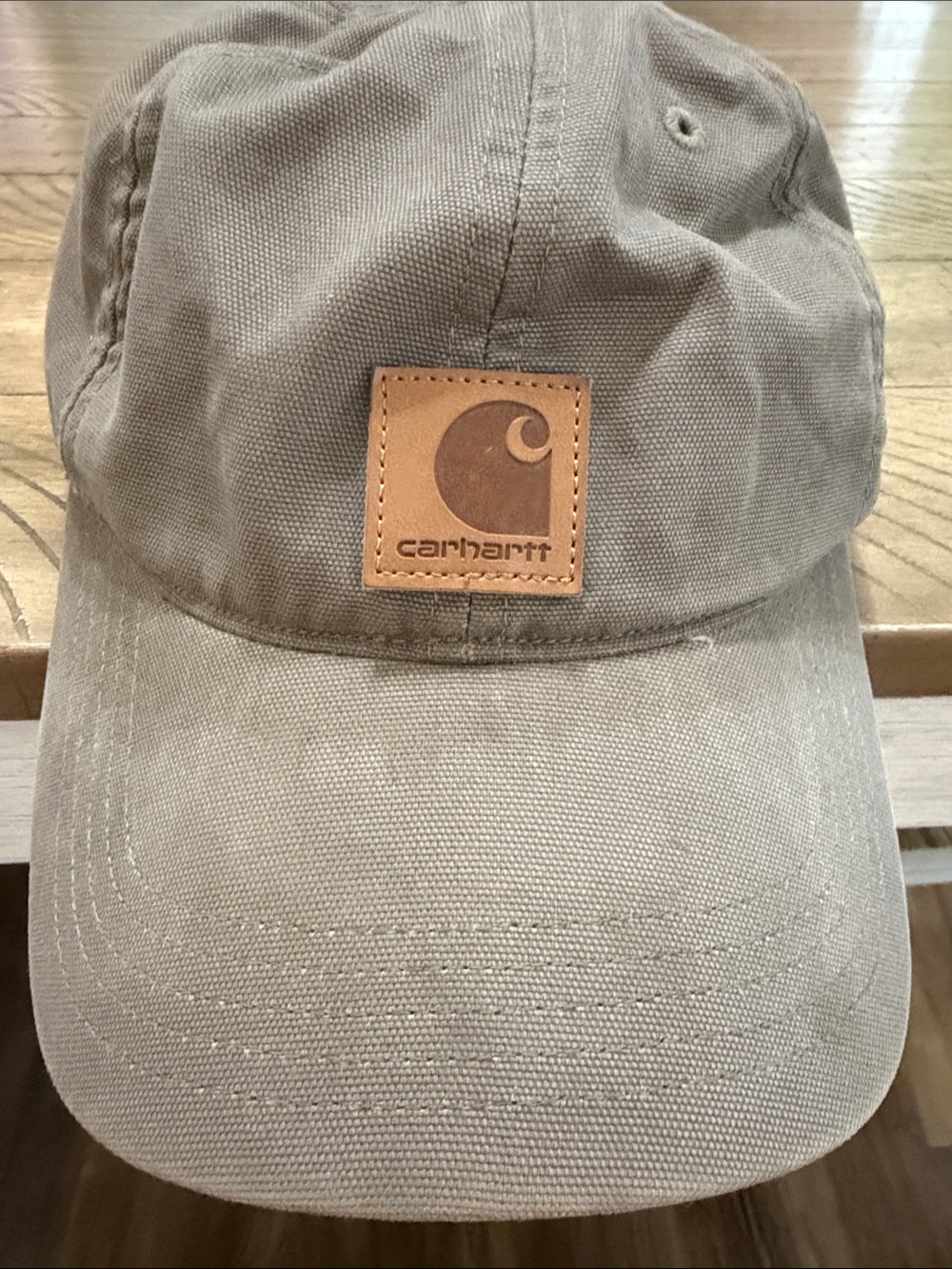 Carhartt Khaki Canvas Logo Patch Hat